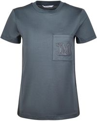 Max Mara - Chest-Pocket T-Shirt - Lyst