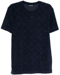 Emporio Armani - Logo-Jacquard Terry T-Shirt - Lyst