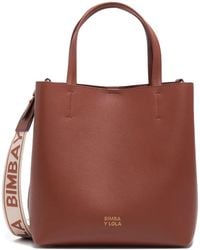 Bimba Y Lola - Large Logo-Print Shoulder Bag - Lyst