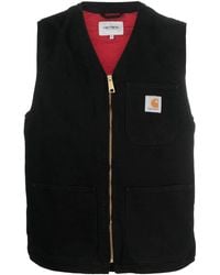 Carhartt - V-neck Organic-cotton Vest - Lyst