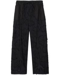 3.1 Phillip Lim - Floral Appliqué Trousers - Lyst