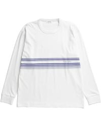 Norse Projects - Loften Nautical Stripe-Print Long-Sleeved Cotton T-Shirt - Lyst
