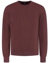 Brioni - Crew-Neck Long-Sleeve Sweater - Lyst