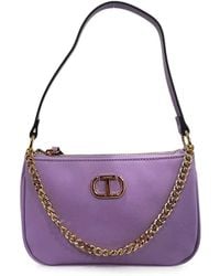 Twinset - Mini Petite Logo-Plaque Shoulder Bag - Lyst