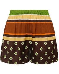 Faithfull the Brand - Tia Geometric-Print Shorts - Lyst