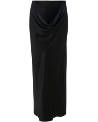 JW Anderson - Draped Silk Maxi Skirt - Lyst