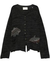 GG IN RED - Cardigan À Imprimé Graphique - Lyst