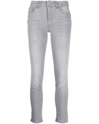 Liu Jo - Skinny-Jeans Mit Logo-Patch - Lyst