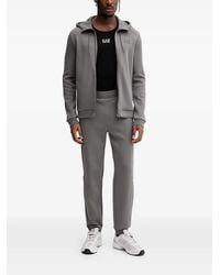 EA7 - Zip-Up Drawstring Hoodie - Lyst