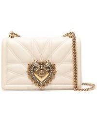 Dolce & Gabbana - Devotion Medium Leather Shoulder Bag - Lyst