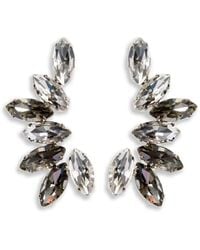 Erdem - Crystal-Embellished Marquise-Cut Earrings - Lyst