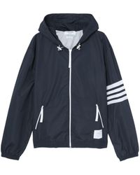 Thom Browne - 4-bar Stripe Hooded Jacket - Lyst