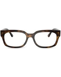 Vogue Eyewear - Tortoiseshell-Effect Rectangle-Frame Glasses - Lyst