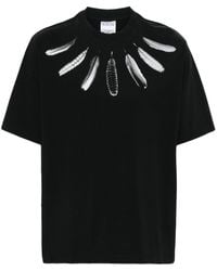 Marcelo Burlon - T-shirt Collar à détails de plumes - Lyst