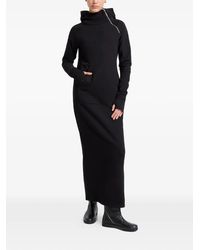 MARCELLA - Tompkins Zip-Detail Hooded Midi Dress - Lyst