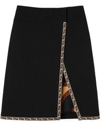 PUCCI - Jupe En Laine À Imprimé Labirinto - Lyst