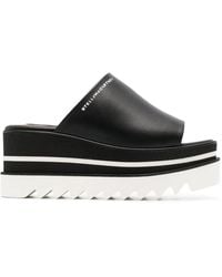 Stella McCartney - Sneak-elyse 80 Platform Slides - Women's - Rubber/polyurethane - Lyst
