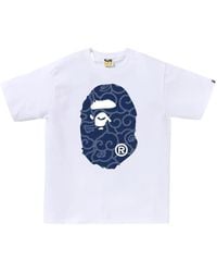 A Bathing Ape - Japanese Cloud Camo Big Ape Head T-Shirt - Lyst
