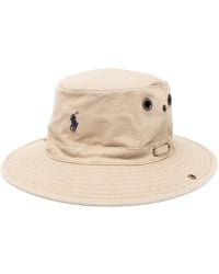 Polo Ralph Lauren - Logo-Embroidered Bucket Hat - Lyst
