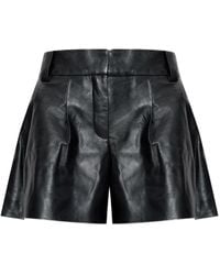 IRO - Pantalones cortos Periz de piel con pinzas - Lyst