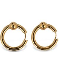 Poche Paris - Harmony Ball-Detail Hoop Earrings - Lyst
