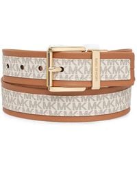 MICHAEL Michael Kors - Logo-Monogram Reversible Belt - Lyst