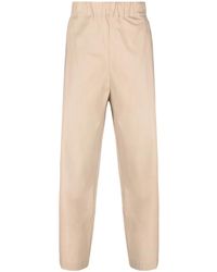 Laneus - Stretch-Cotton Tapered Trousers - Lyst