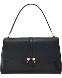 Ferragamo - Front Flap Shoulder Bag (L) - Lyst