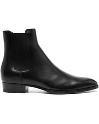 Saint Laurent - Leather Ankle Boots For - Lyst