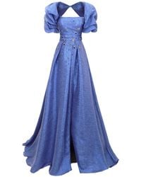 Gemy Maalouf - Strapless Embellished Maxi Dress (Set Of Two) - Lyst