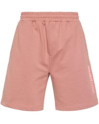 Helmut Lang - Space-Logo Cotton Shorts - Lyst
