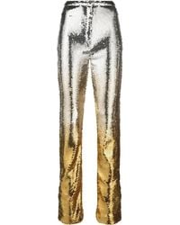 Rabanne - -tone Sequin Embellished Trousers - Lyst