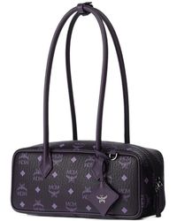 MCM - Small Aren East West Visetos Shoulder Bag - Lyst