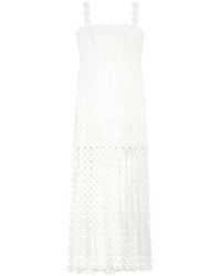 Jonathan Simkhai - Abito Corto Smanicato Con Frange - Lyst