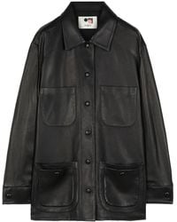 Ports 1961 - Button-Fastening Leather Jacket - Lyst