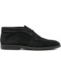 Santoni - Lace-Up Leather Boots - Lyst