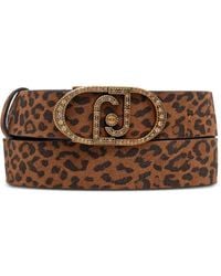 Liu Jo - Ceinture À Motif Léopard Et À Logo - Lyst