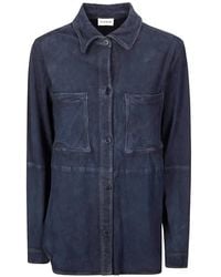P.A.R.O.S.H. - Mafra Suede Shirt - Lyst