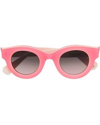 Etnia Barcelona Two-tone Round-frame Sunglasses - Pink