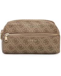 Guess - Estuche De Maquillaje Con Monograma 4G Y Cremallera - Lyst