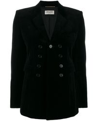 Saint Laurent Blazer doppiopetto - Nero
