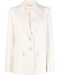 Chloé - Embossed-buttons Single-breasted Blazer - Lyst