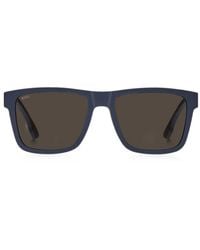 BOSS - Matte- Sunglasses With Logo Insert - Lyst