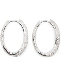 Missoma - Molten Embellished Hoop Earrings - Lyst