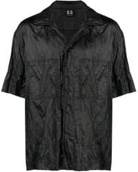 44 Label Group - Crinkled Short-sleeve Bowling Shirt - Lyst