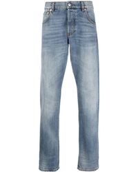 Alexander McQueen - Gerade Jeans mit Stone-Wash-Effekt - Lyst