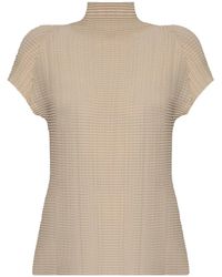 Issey Miyake - Wooly Pleats ブラウス - Lyst