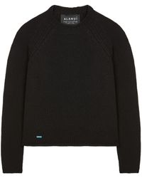 Alanui - Ribbed-Edge Cashmere-Blend Jumper - Lyst