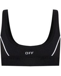 Off-White c/o Virgil Abloh - Logo-Embroidered Sports Bra - Lyst