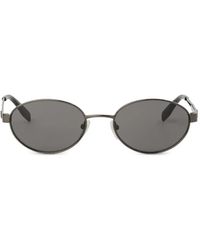 KARL LAGERFELD - Monogram Logo Round Sunglasses - Lyst